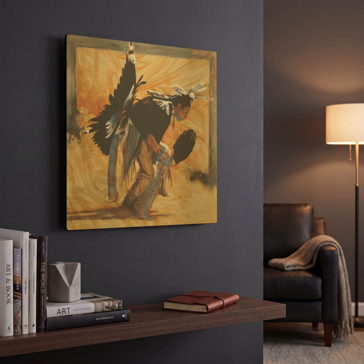 'D. Looking Glass' By J. E. Knauf Gold Metal Wall Art