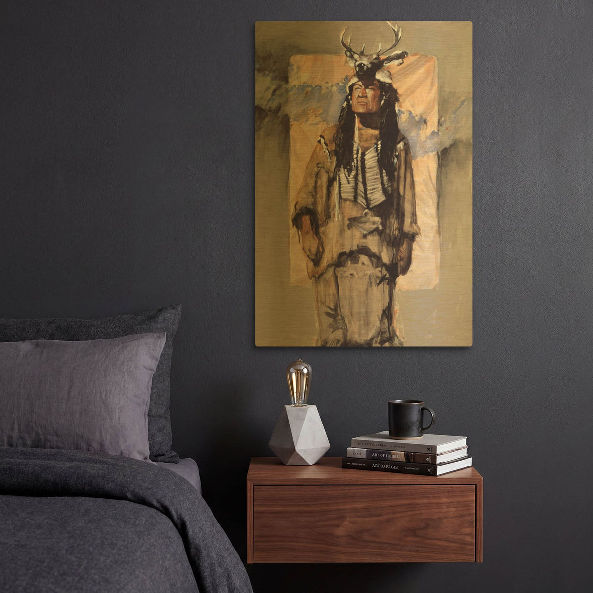 'Shared Vision' By J. E. Knauf Gold Metal Wall Art