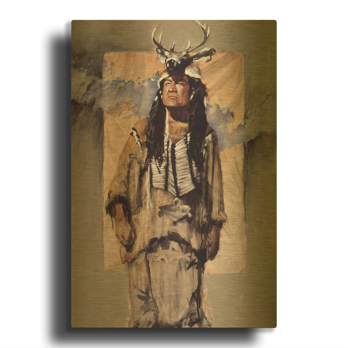 'Shared Vision' By J. E. Knauf Gold Metal Wall Art