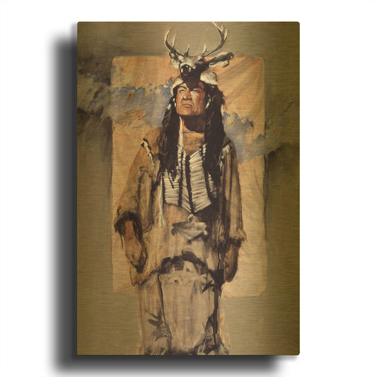 'Shared Vision' By J. E. Knauf Gold Metal Wall Art
