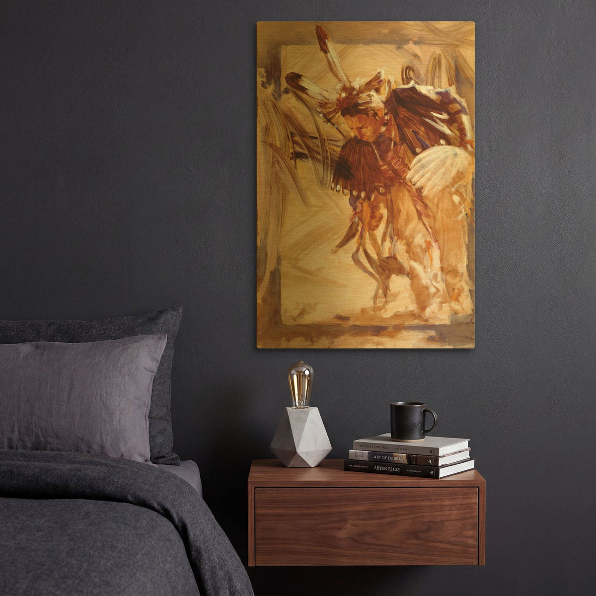 'Side Step' By J. E. Knauf Gold Metal Wall Art