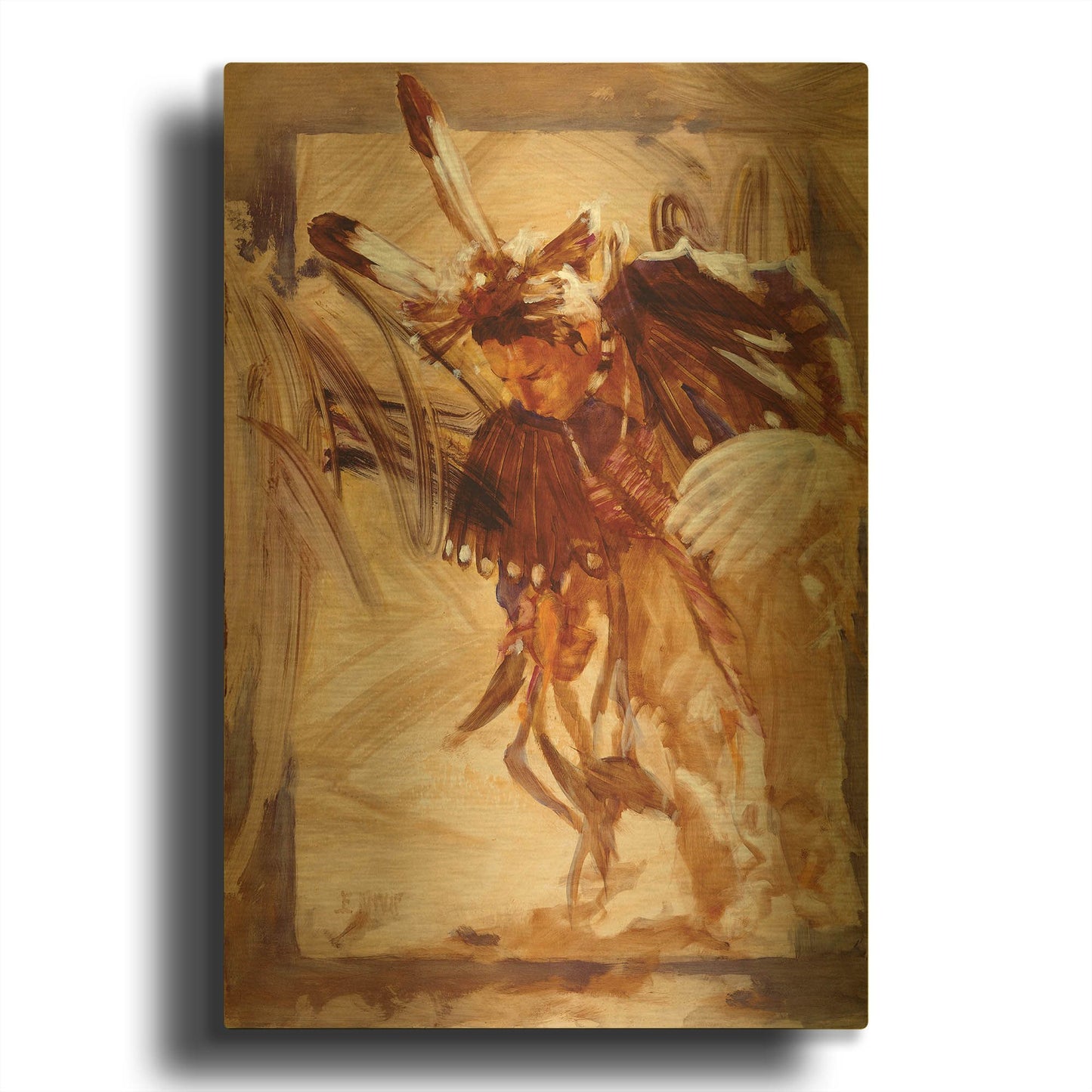 'Side Step' By J. E. Knauf Gold Metal Wall Art