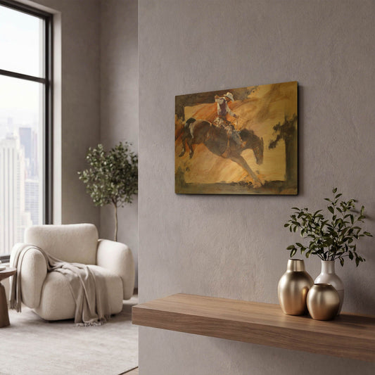 'Rusty' By J. E. Knauf Gold Metal Wall Art