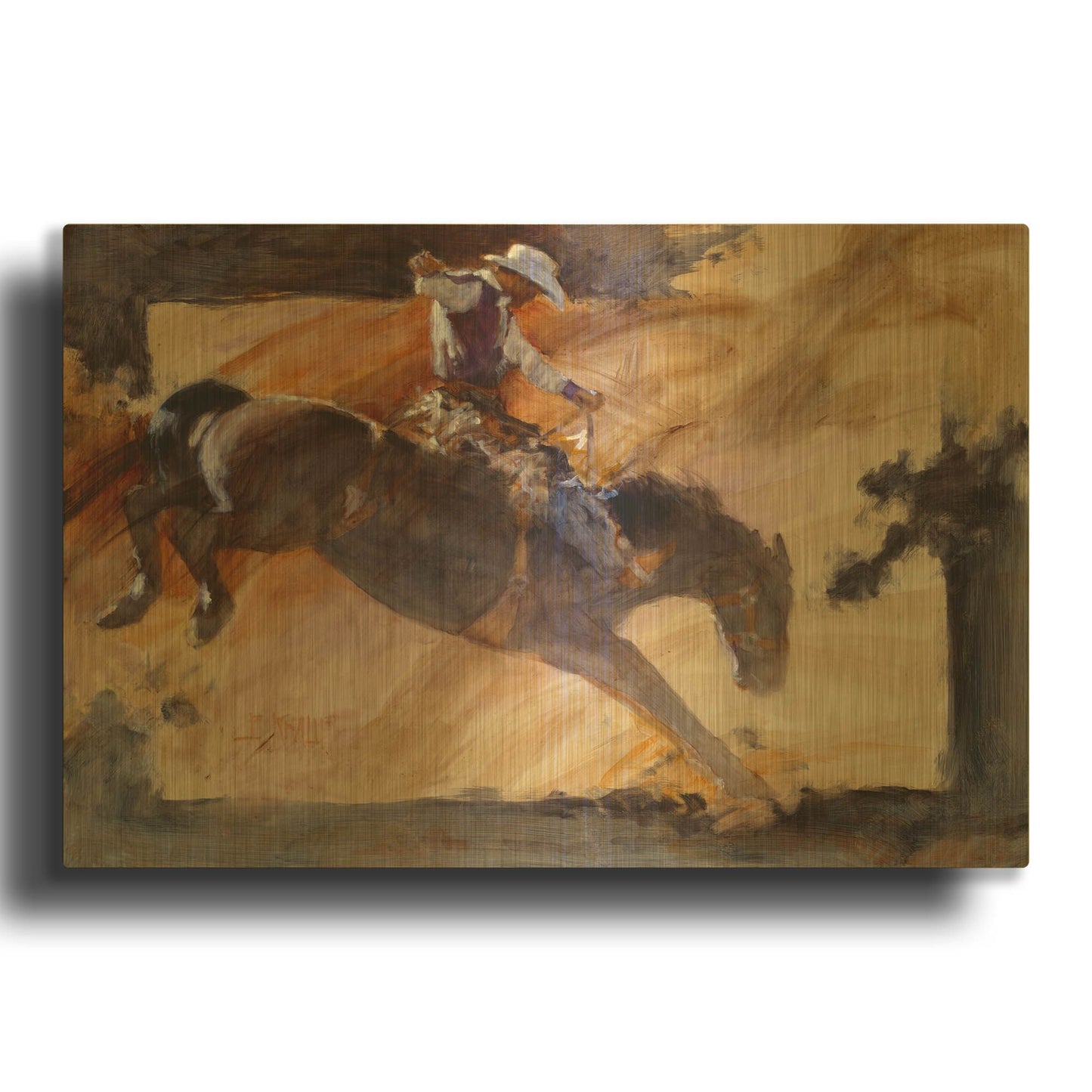 'Rusty' By J. E. Knauf Gold Metal Wall Art