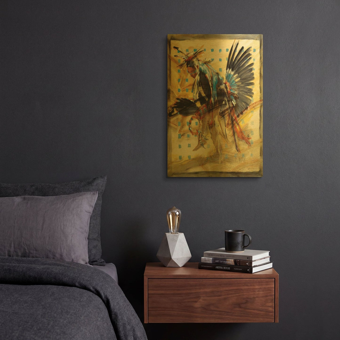 'Shift' By J. E. Knauf Gold Metal Wall Art