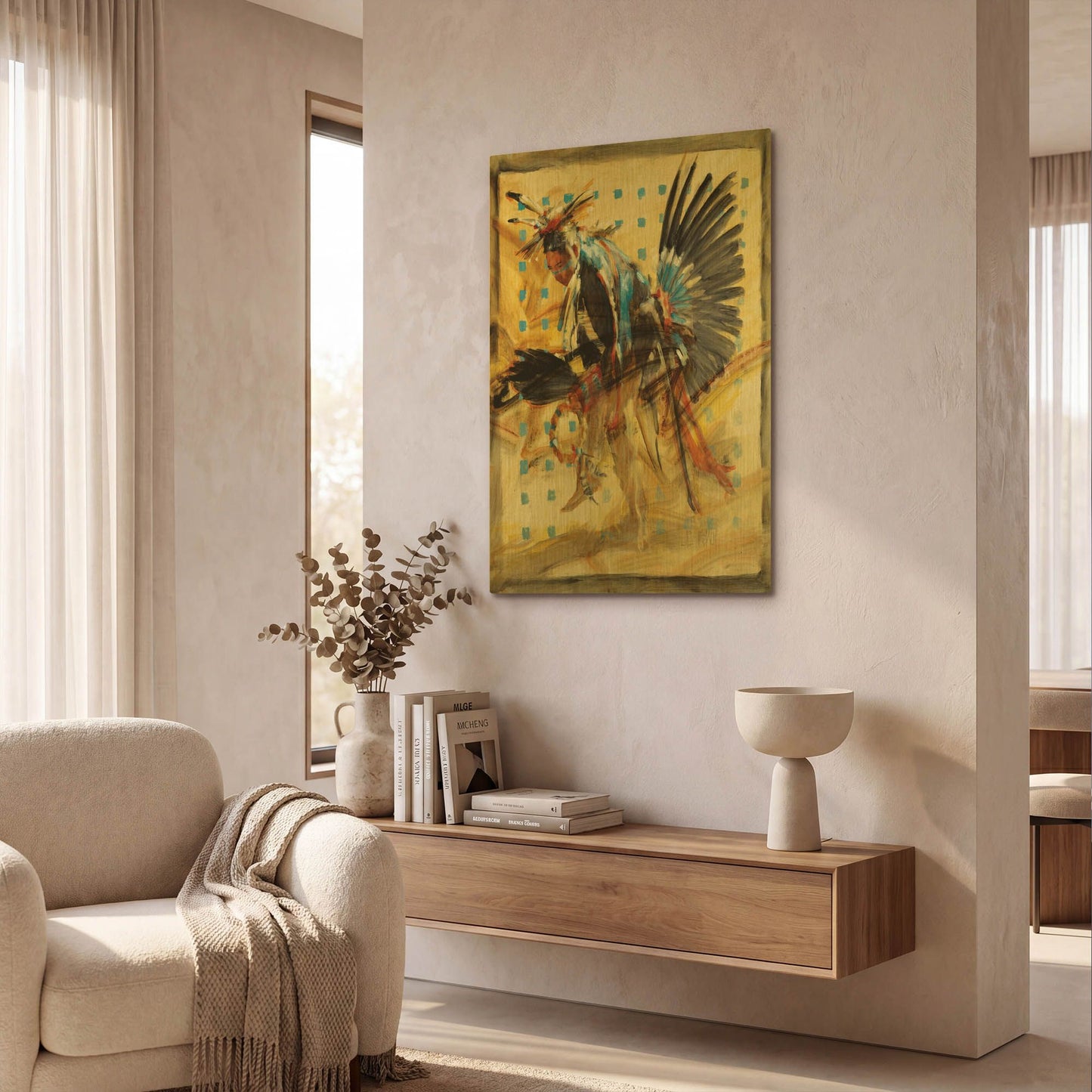 'Shift' By J. E. Knauf Gold Metal Wall Art