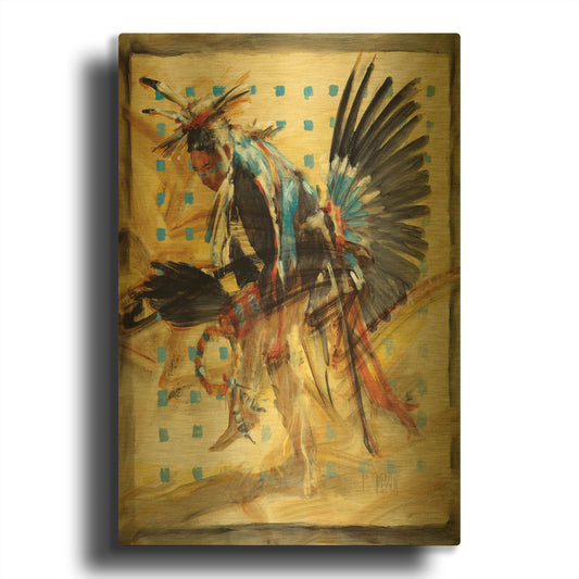'Shift' By J. E. Knauf Gold Metal Wall Art