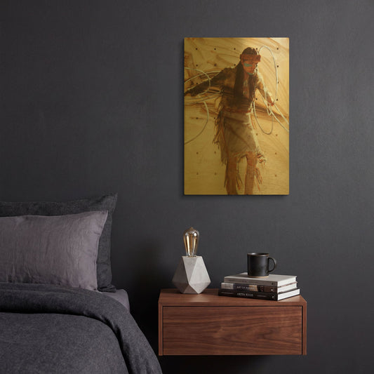 'In The Center' By J. E. Knauf Gold Metal Wall Art