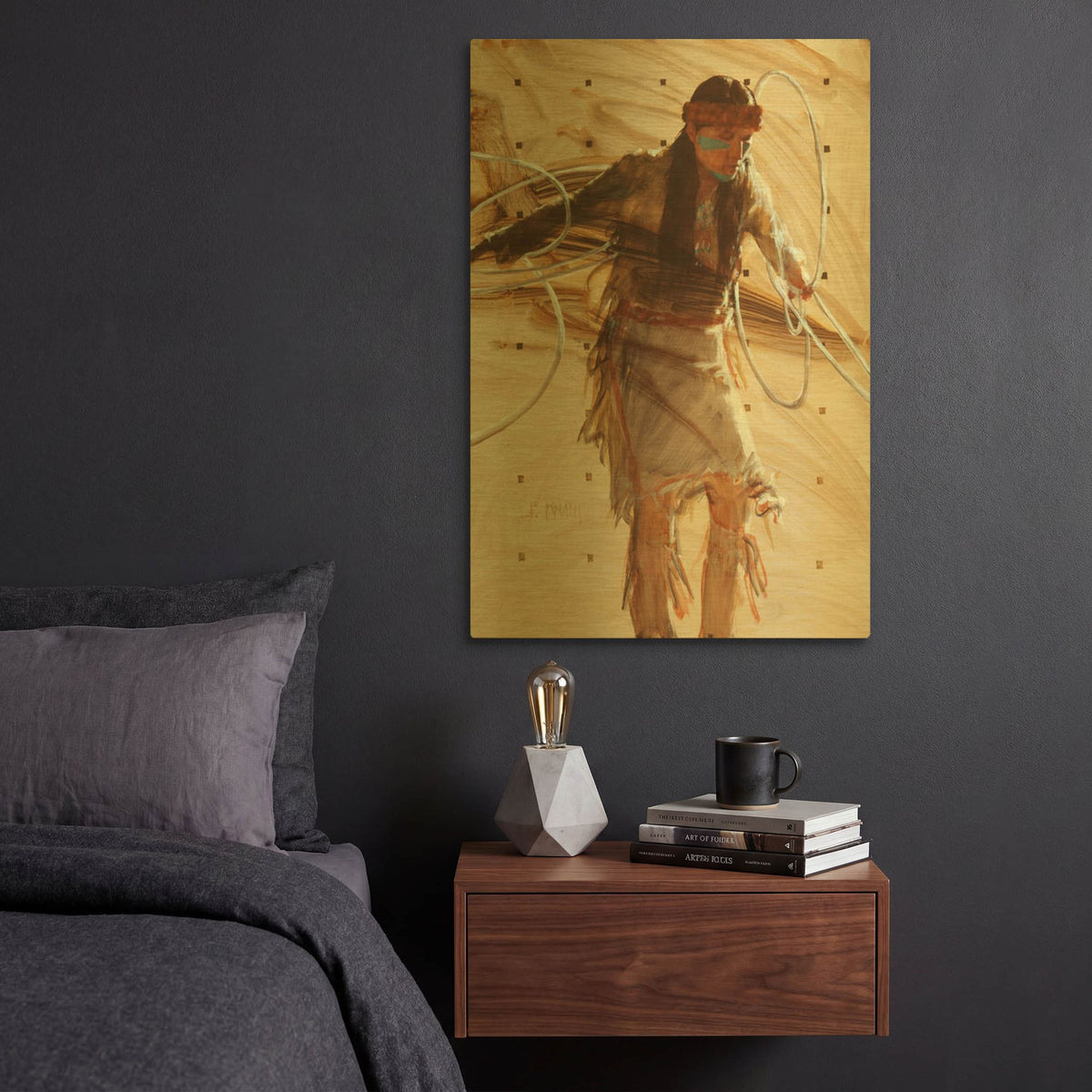 'In The Center' By J. E. Knauf Gold Metal Wall Art