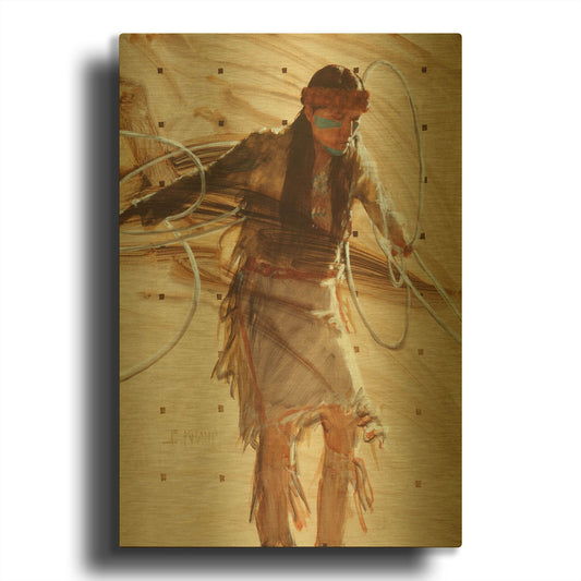 'In The Center' By J. E. Knauf Gold Metal Wall Art