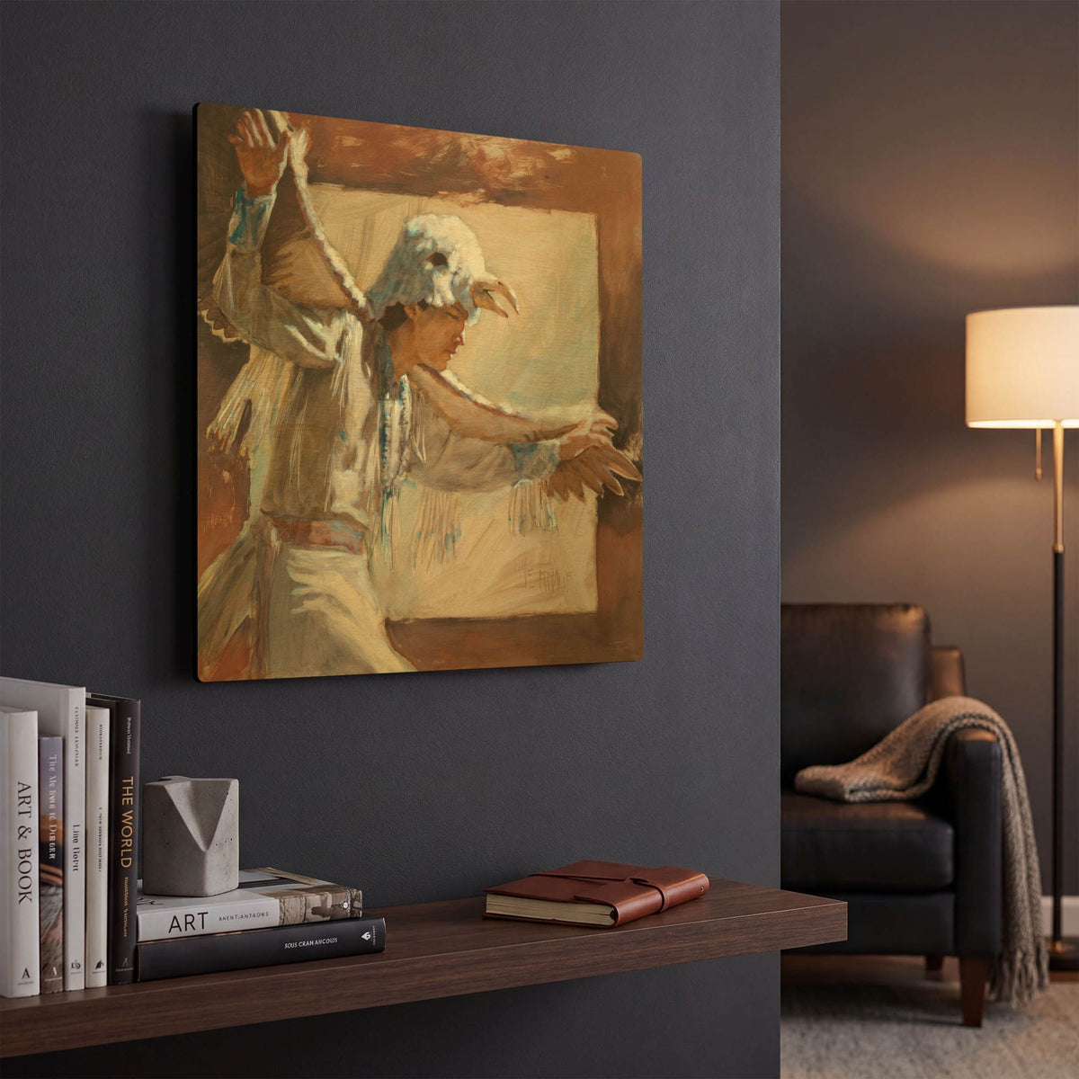 'Eagle Dance' By J. E. Knauf Gold Metal Wall Art