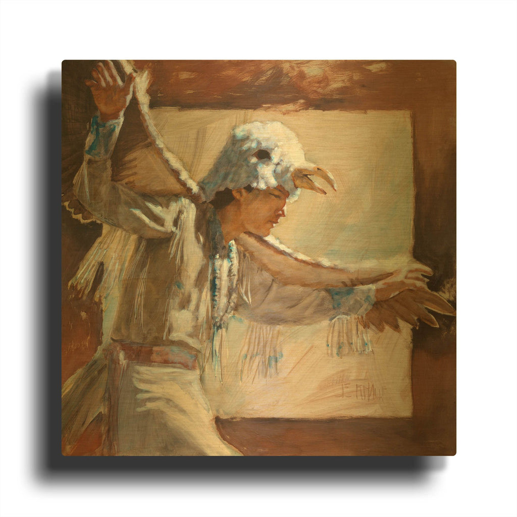 'Eagle Dance' By J. E. Knauf Gold Metal Wall Art