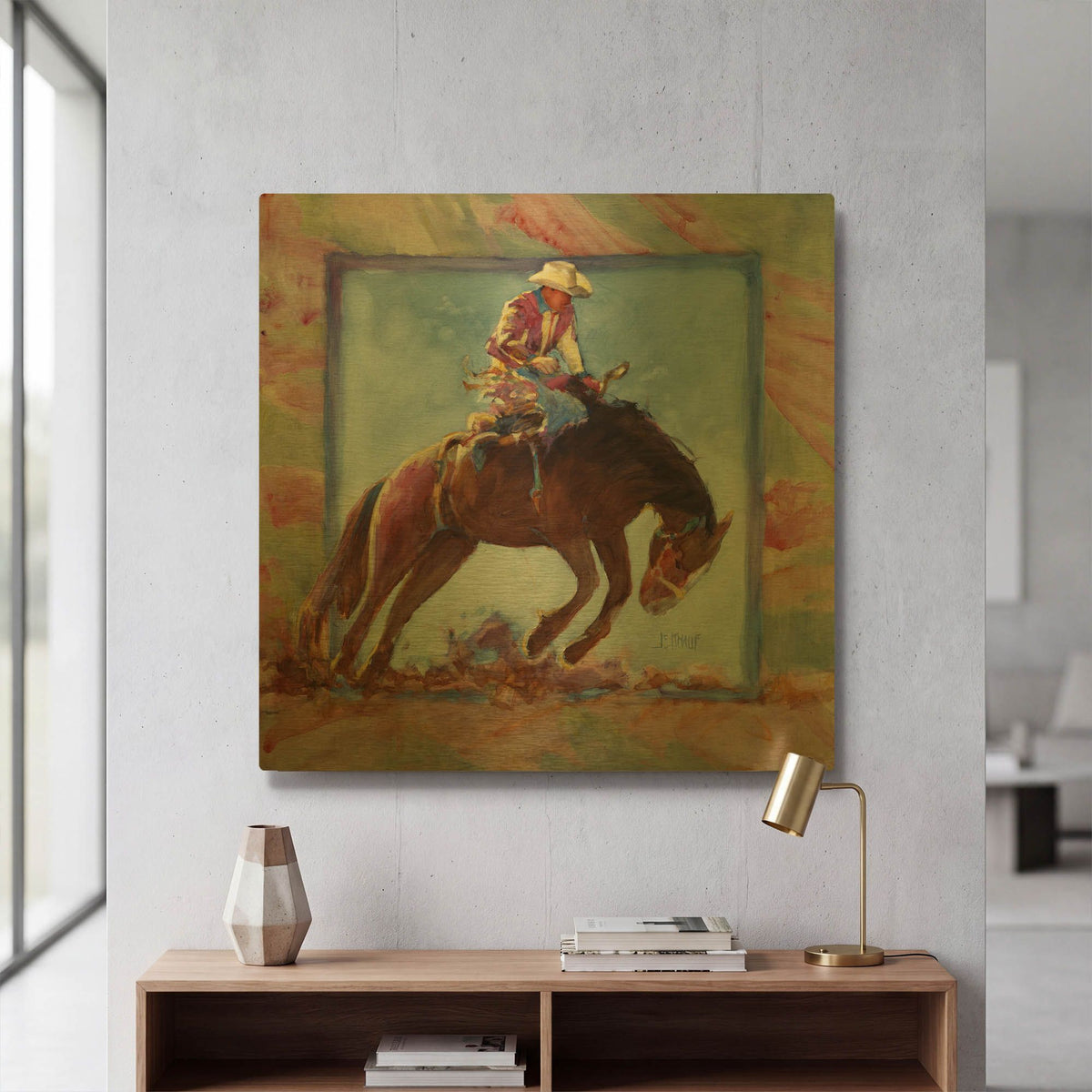 'Hard Sky' By J. E. Knauf Gold Metal Wall Art