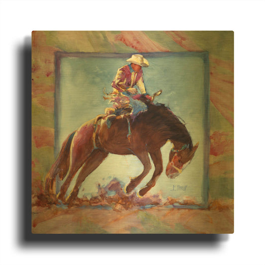 'Hard Sky' By J. E. Knauf Gold Metal Wall Art