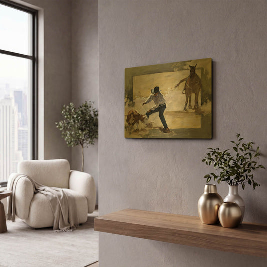 'Gotcha!' By J. E. Knauf Gold Metal Wall Art