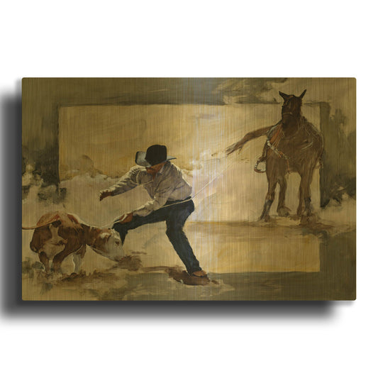 'Gotcha!' By J. E. Knauf Gold Metal Wall Art