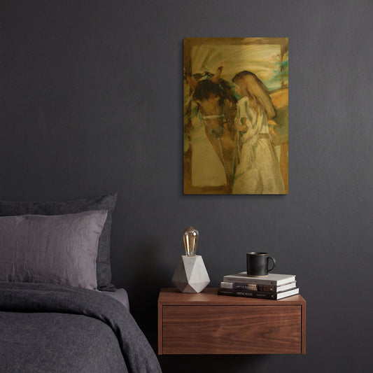 'Friends' By J. E. Knauf Gold Metal Wall Art