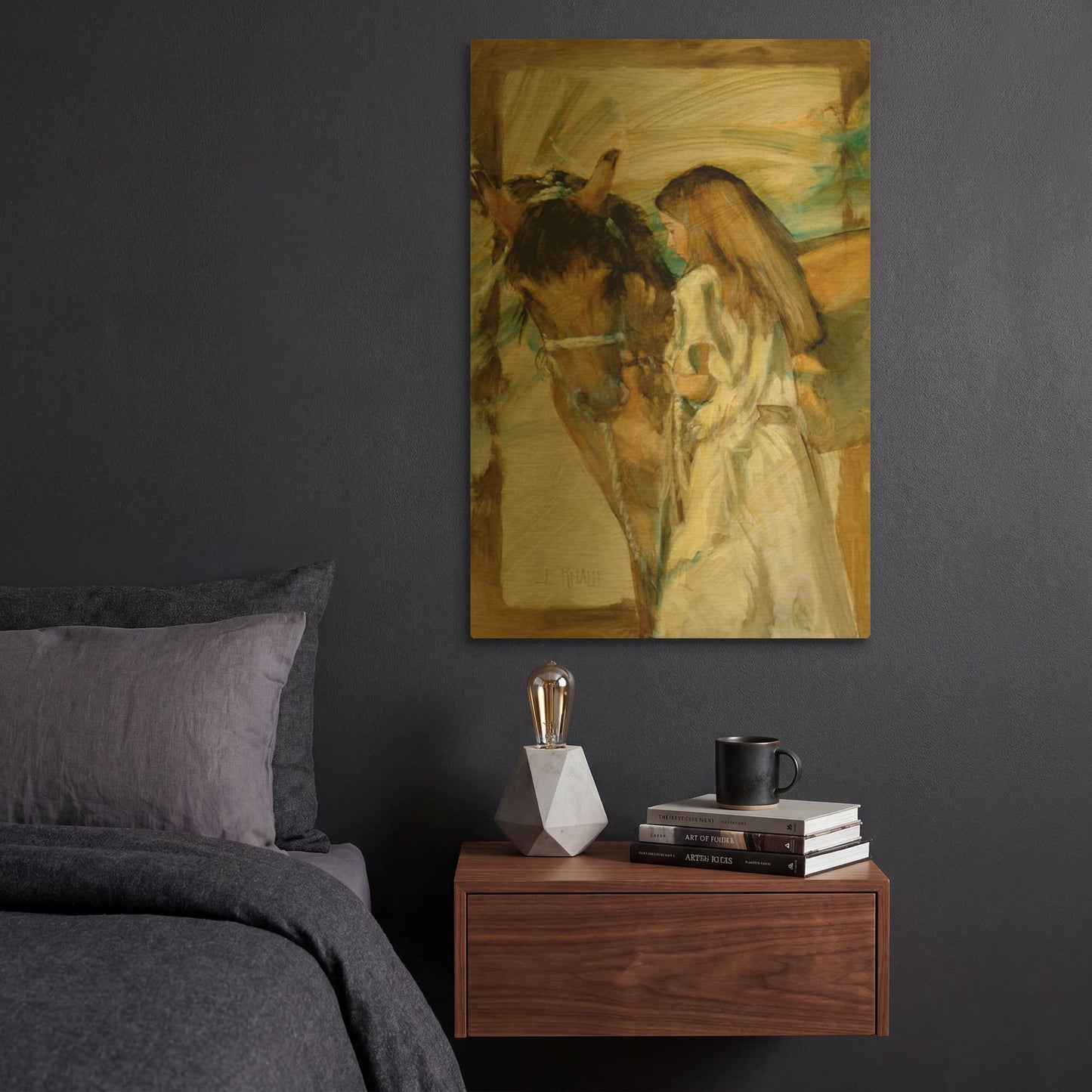 'Friends' By J. E. Knauf Gold Metal Wall Art