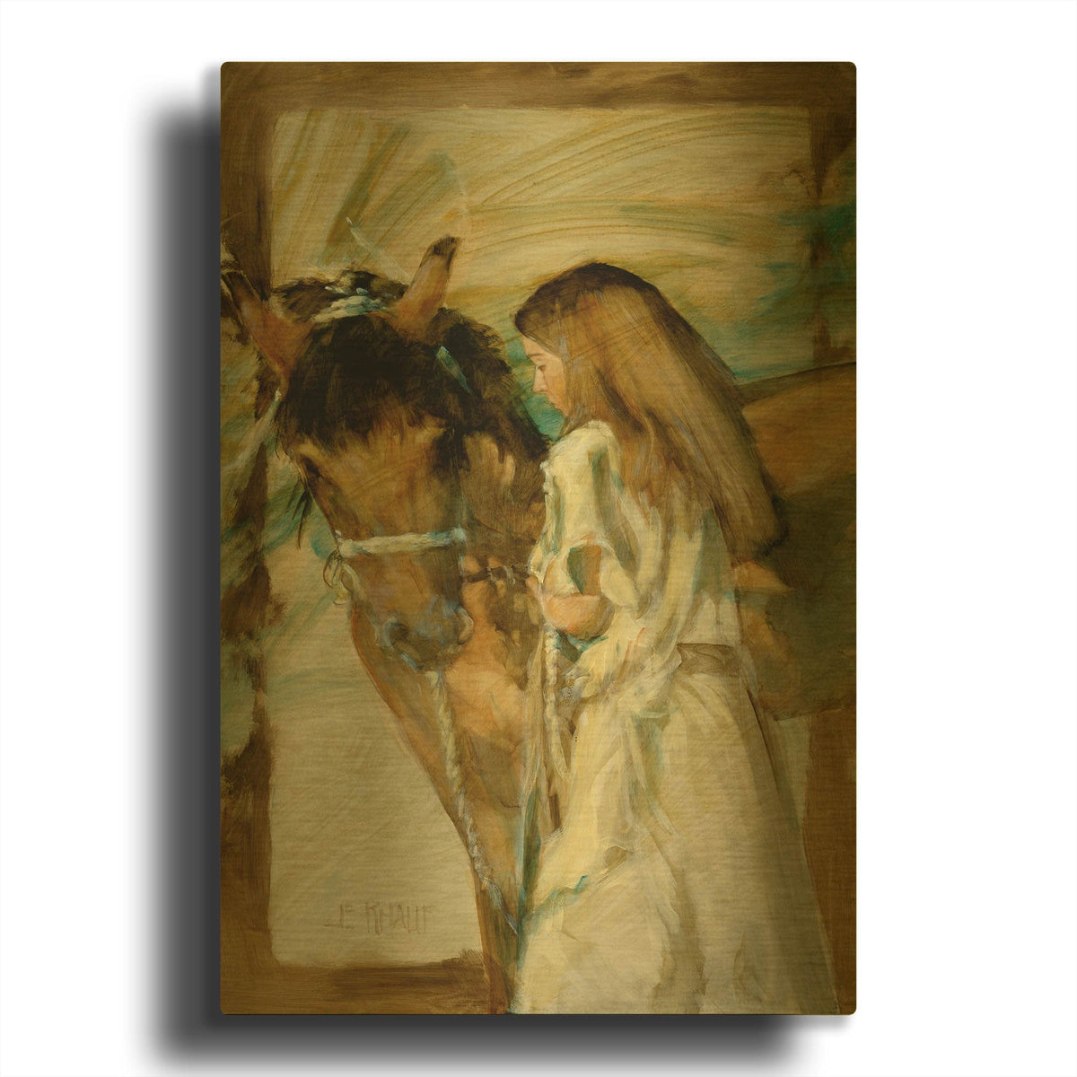 'Friends' By J. E. Knauf Gold Metal Wall Art