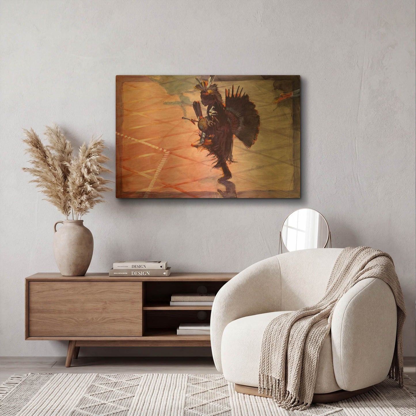 'Between The Lines' By J. E. Knauf Gold Metal Wall Art