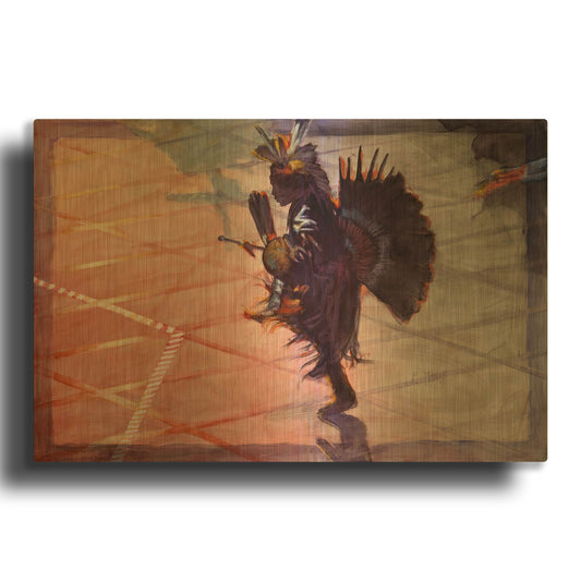 'Between The Lines' By J. E. Knauf Gold Metal Wall Art