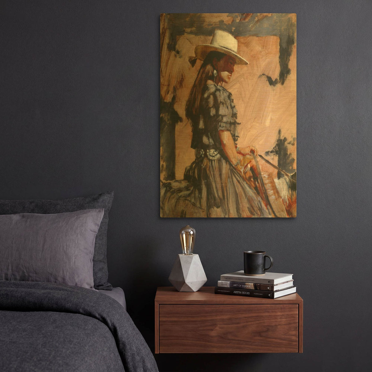 'At A Walk' By J. E. Knauf Gold Metal Wall Art