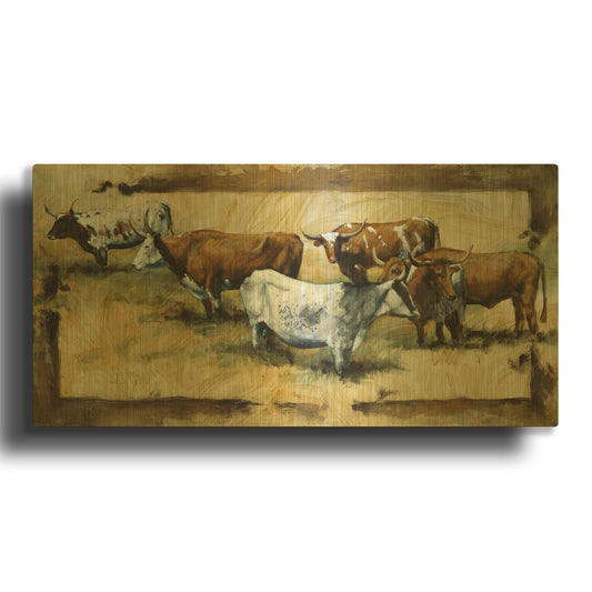 'All Points' By J. E. Knauf Gold Metal Wall Art