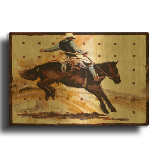 'Jumpin Jack' By J. E. Knauf Gold Metal Wall Art