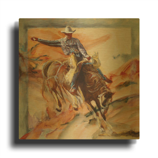'Nexus' By J. E. Knauf Gold Metal Wall Art