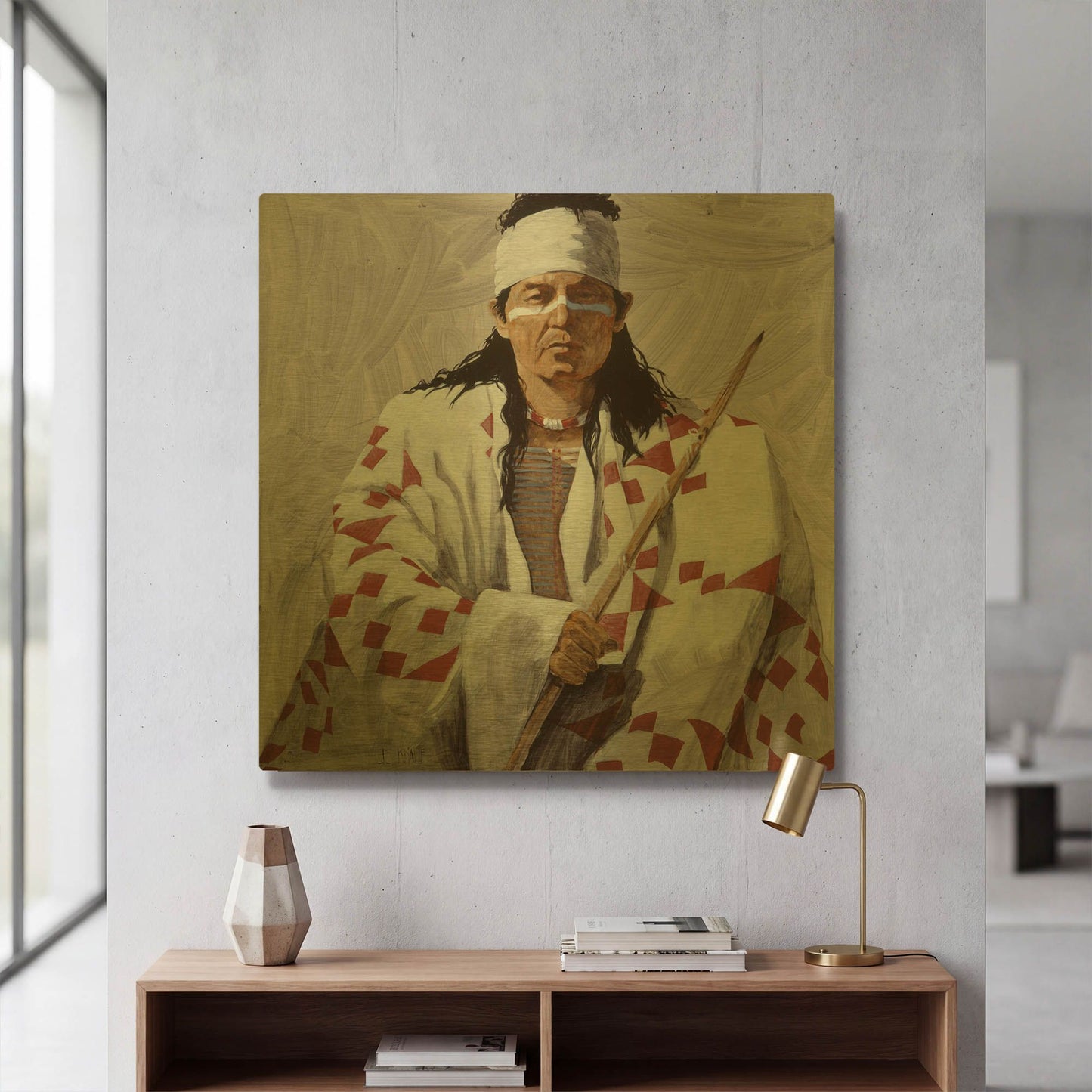 'Allie 2' By J. E. Knauf Gold Metal Wall Art