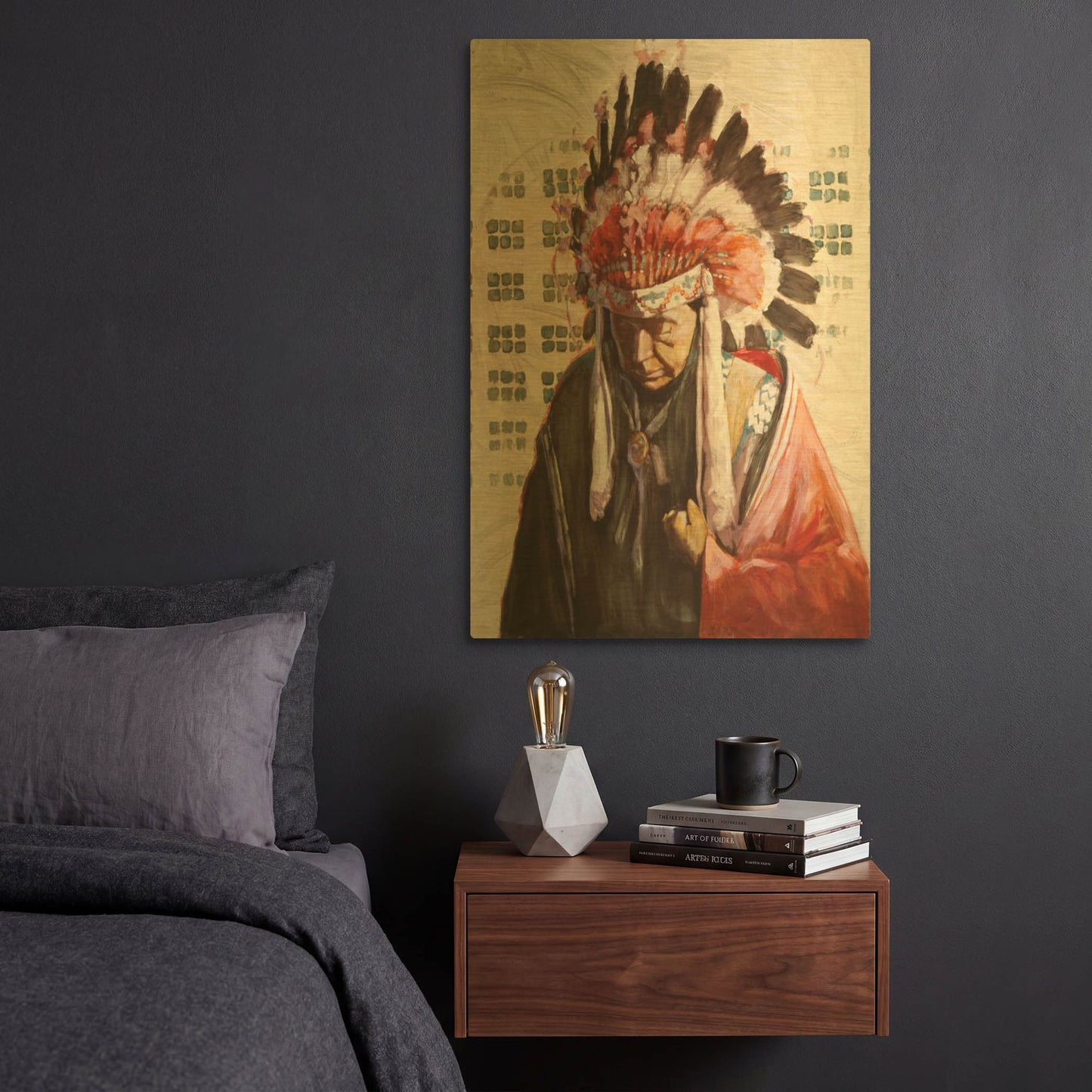 'Tone-Kei 3' By J. E. Knauf Gold Metal Wall Art