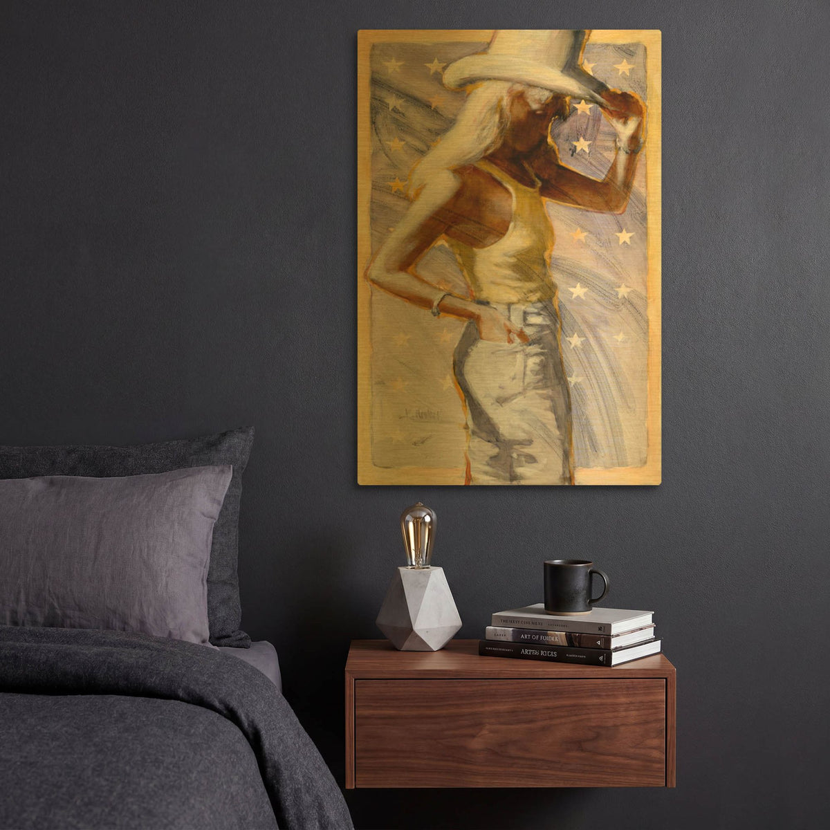 'Star Field' By J. E. Knauf Gold Metal Wall Art