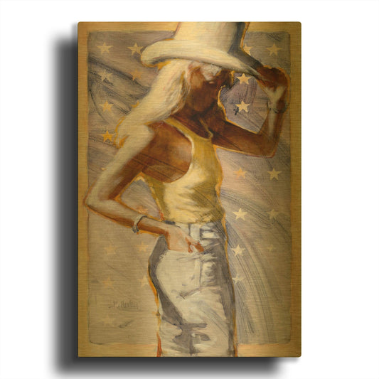 'Star Field' By J. E. Knauf Gold Metal Wall Art