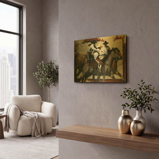 'All A Board' By J. E. Knauf Gold Metal Wall Art