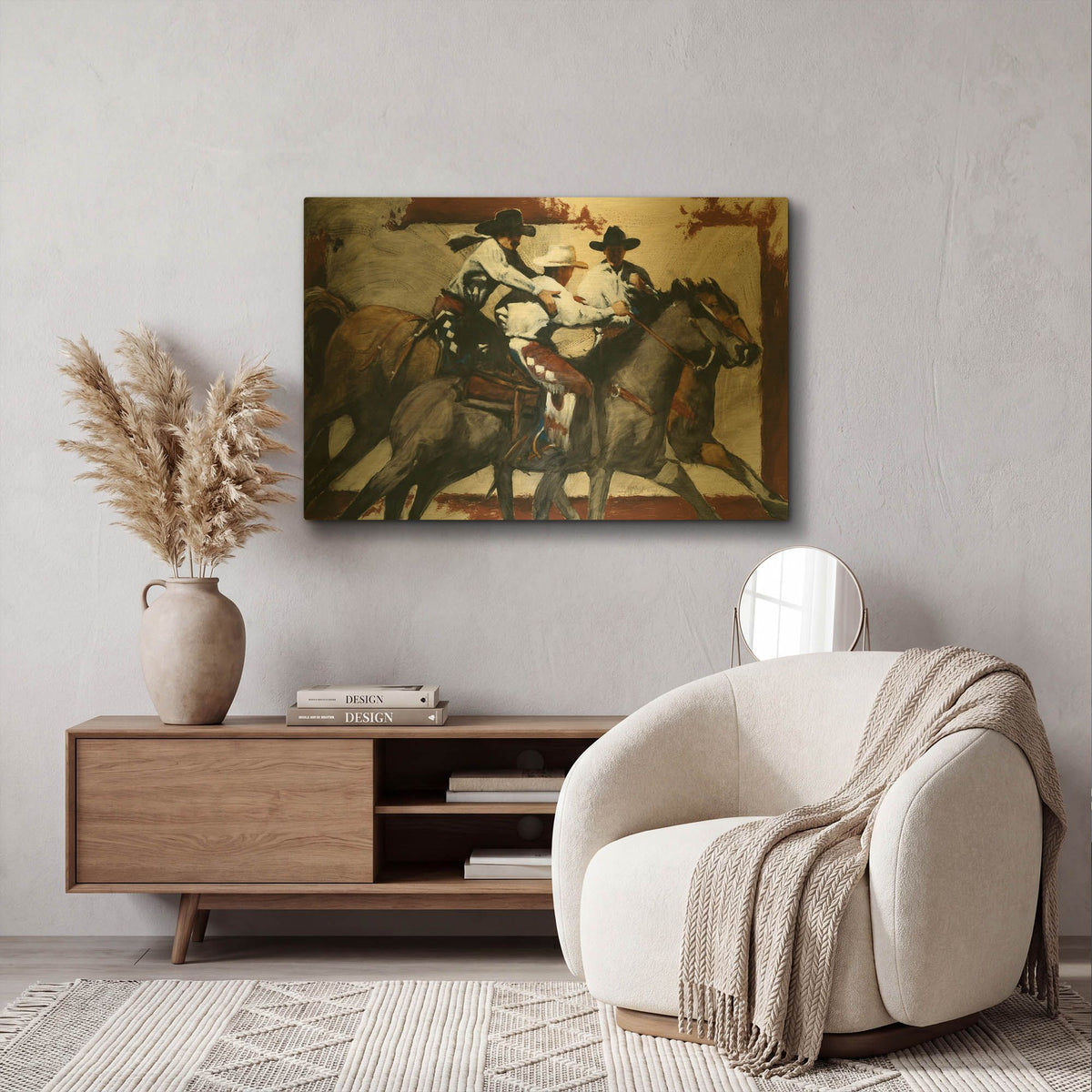 'All A Board' By J. E. Knauf Gold Metal Wall Art