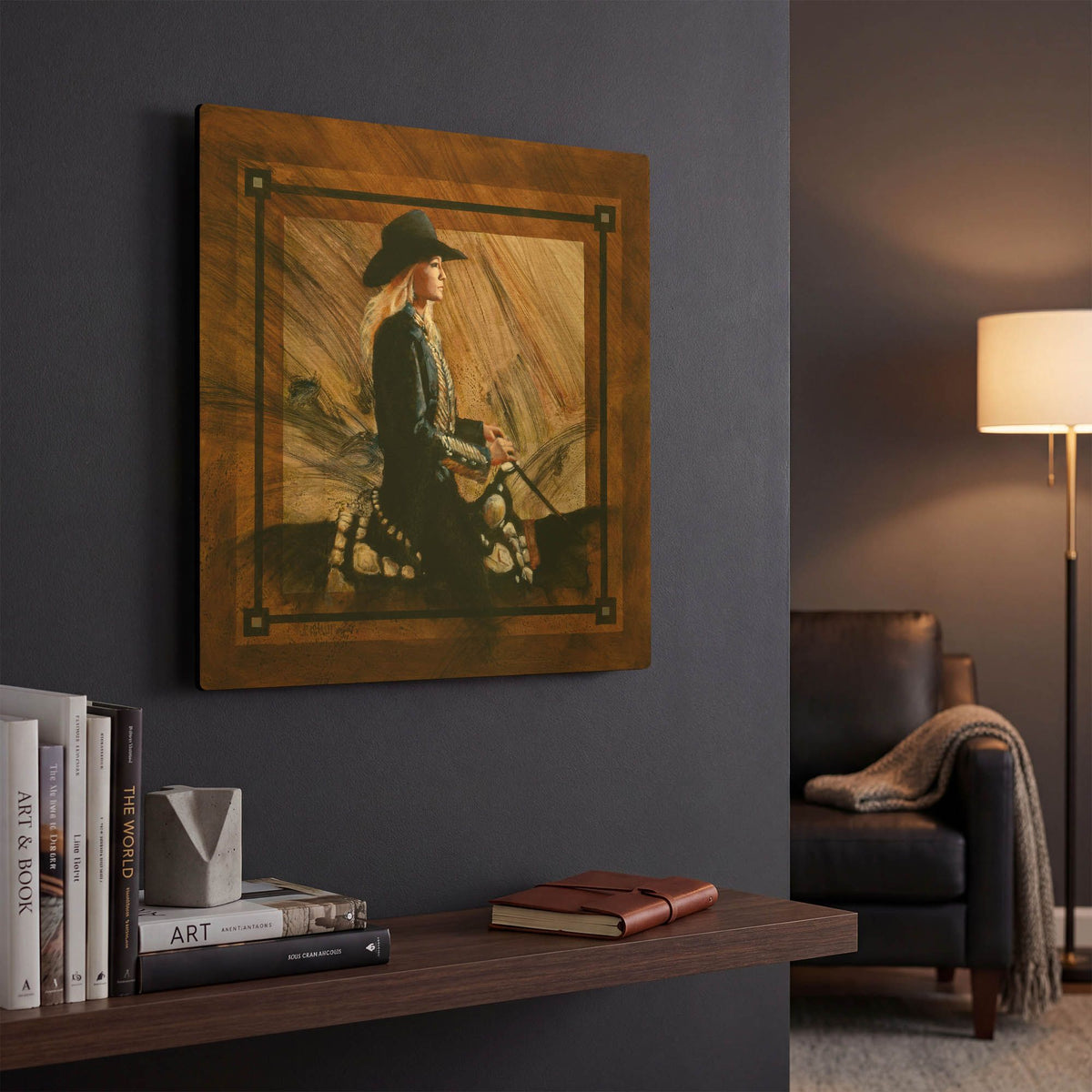'Arrival II' By J. E. Knauf Gold Metal Wall Art