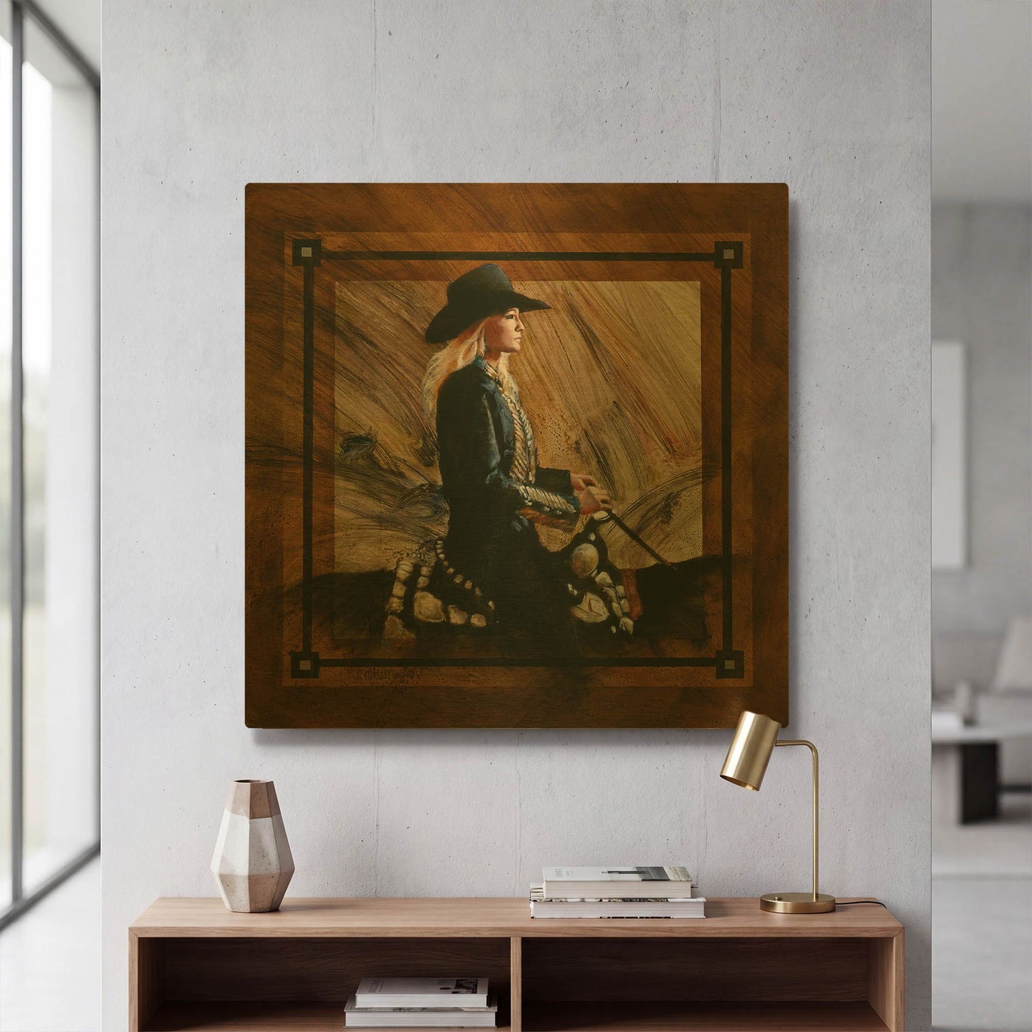 'Arrival II' By J. E. Knauf Gold Metal Wall Art