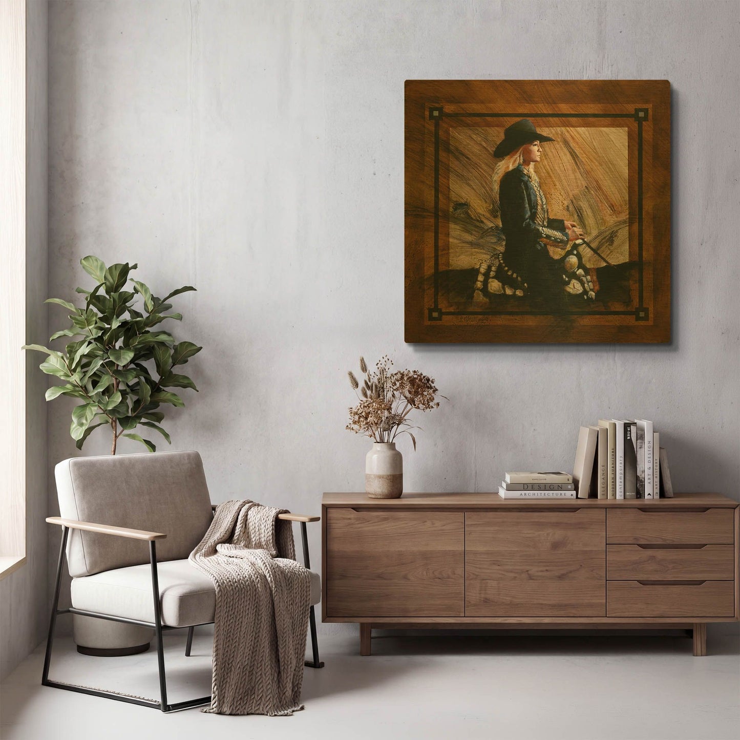 'Arrival II' By J. E. Knauf Gold Metal Wall Art