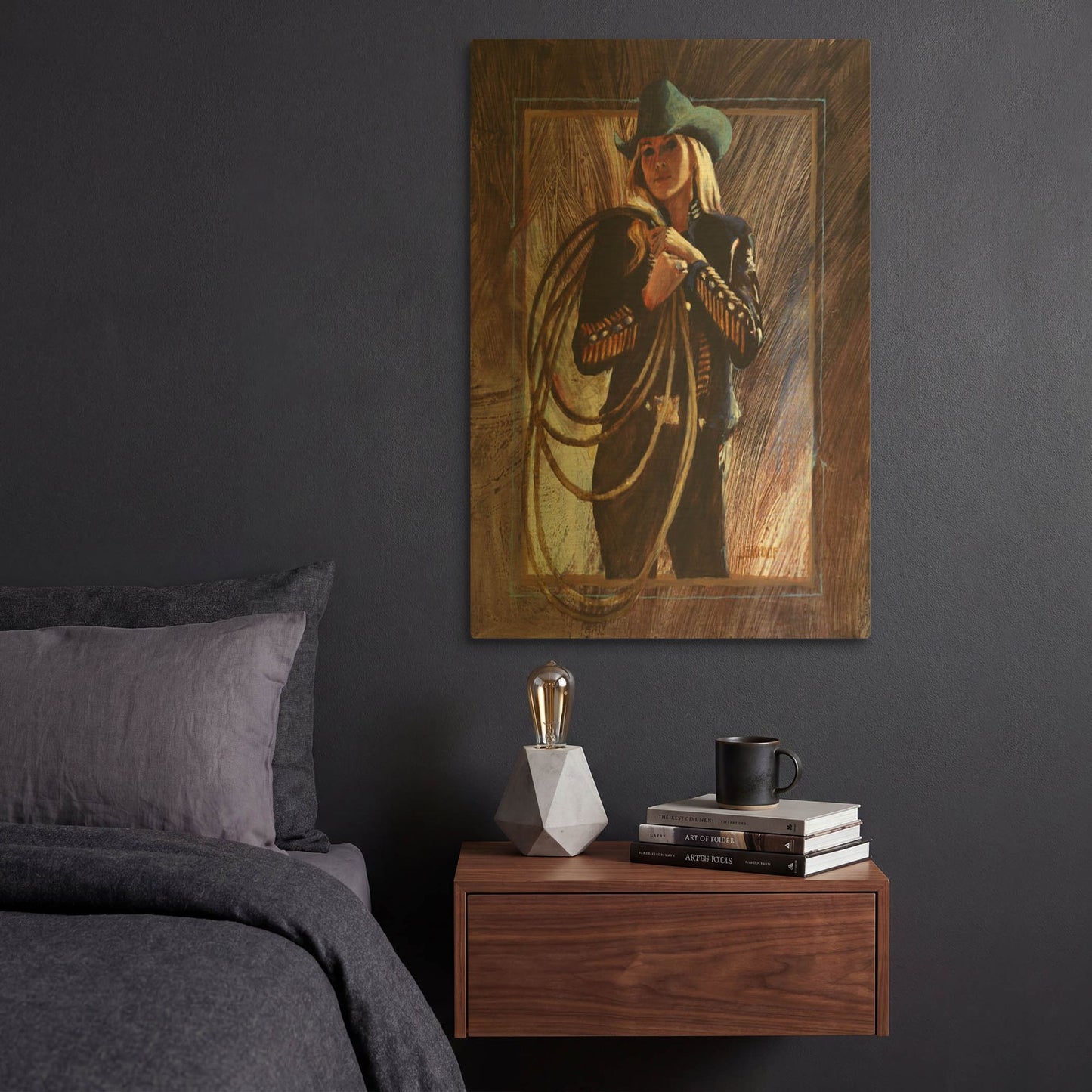 'Bring Em' By J. E. Knauf Gold Metal Wall Art