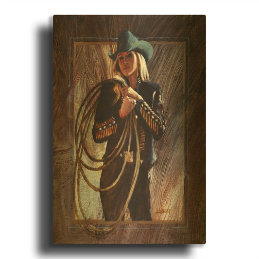 'Bring Em' By J. E. Knauf Gold Metal Wall Art