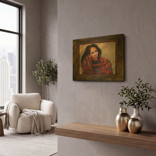 'Brocado' By J. E. Knauf Gold Metal Wall Art