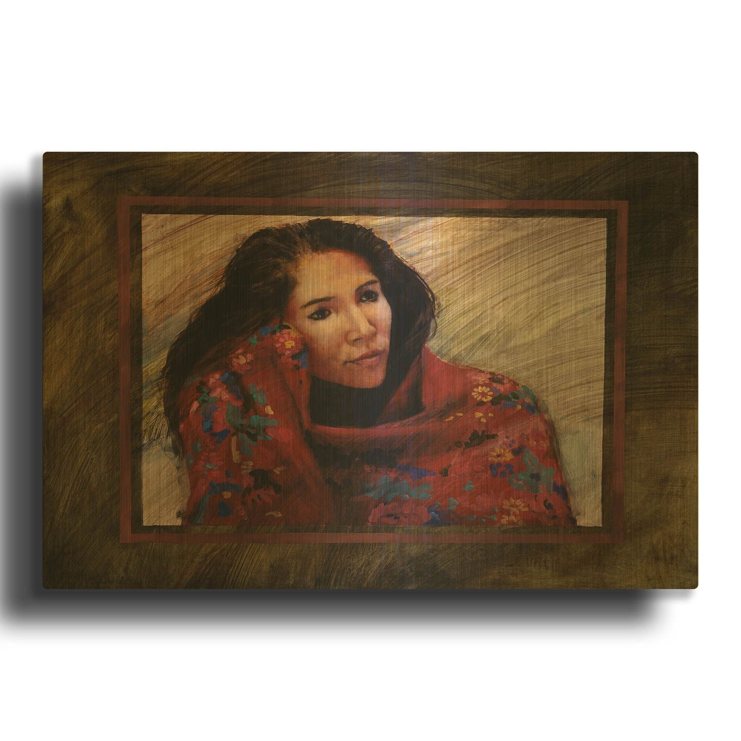 'Brocado' By J. E. Knauf Gold Metal Wall Art