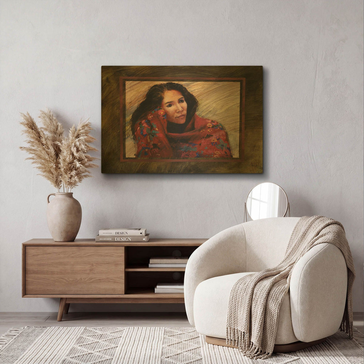 'Brocado' By J. E. Knauf Gold Metal Wall Art