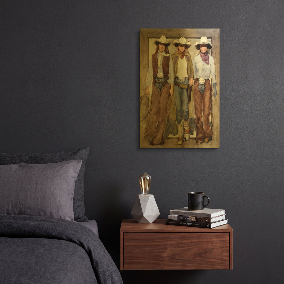 'Buckle Brigade' By J. E. Knauf Gold Metal Wall Art