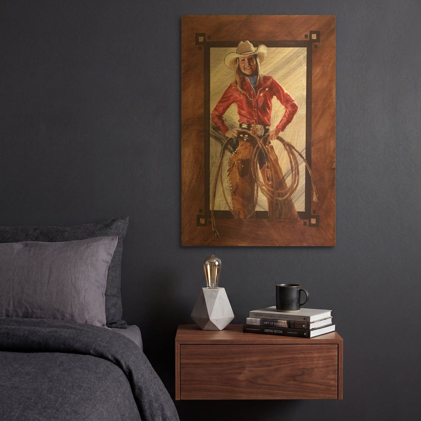 'Bustin' By J. E. Knauf Gold Metal Wall Art