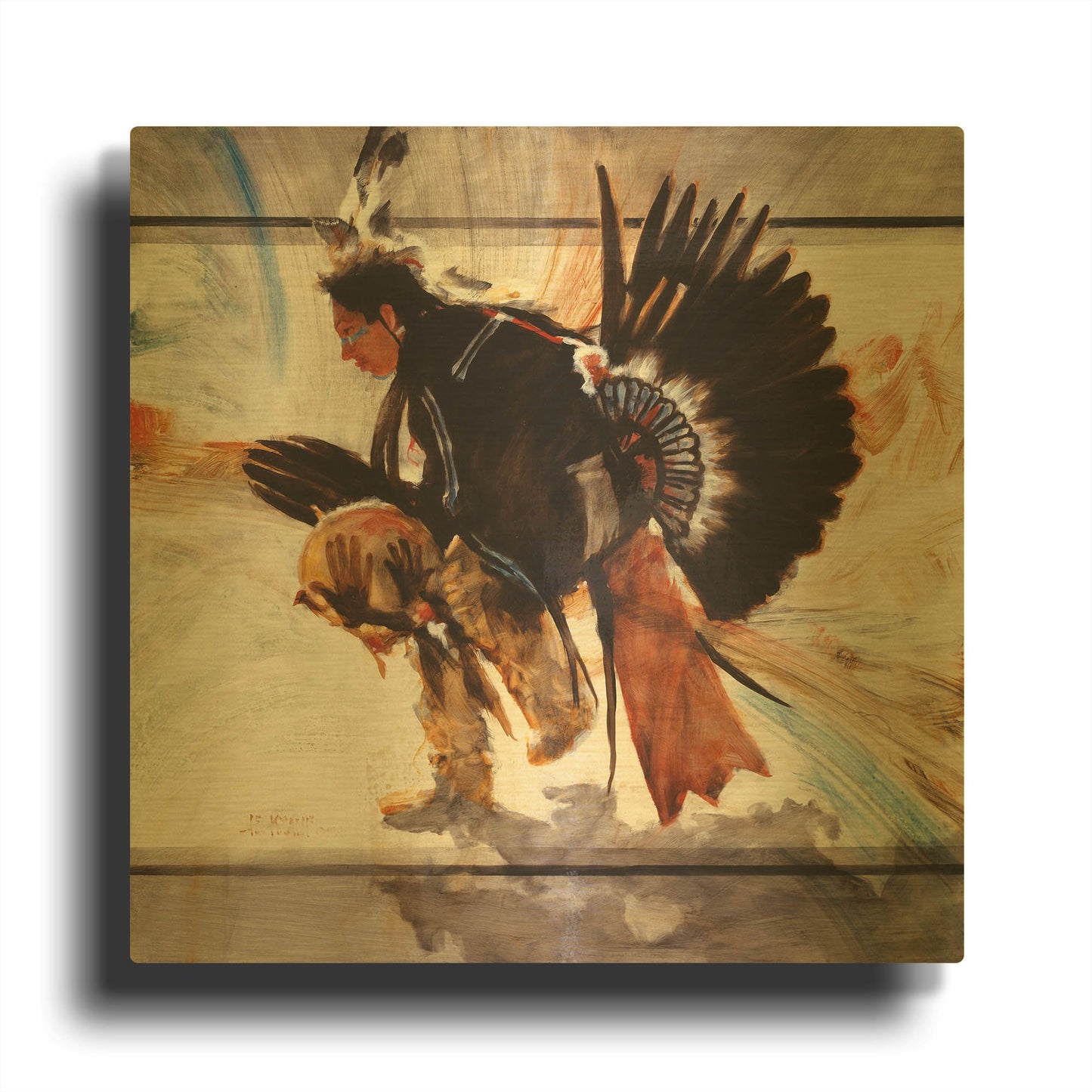 'Center' By J. E. Knauf Gold Metal Wall Art