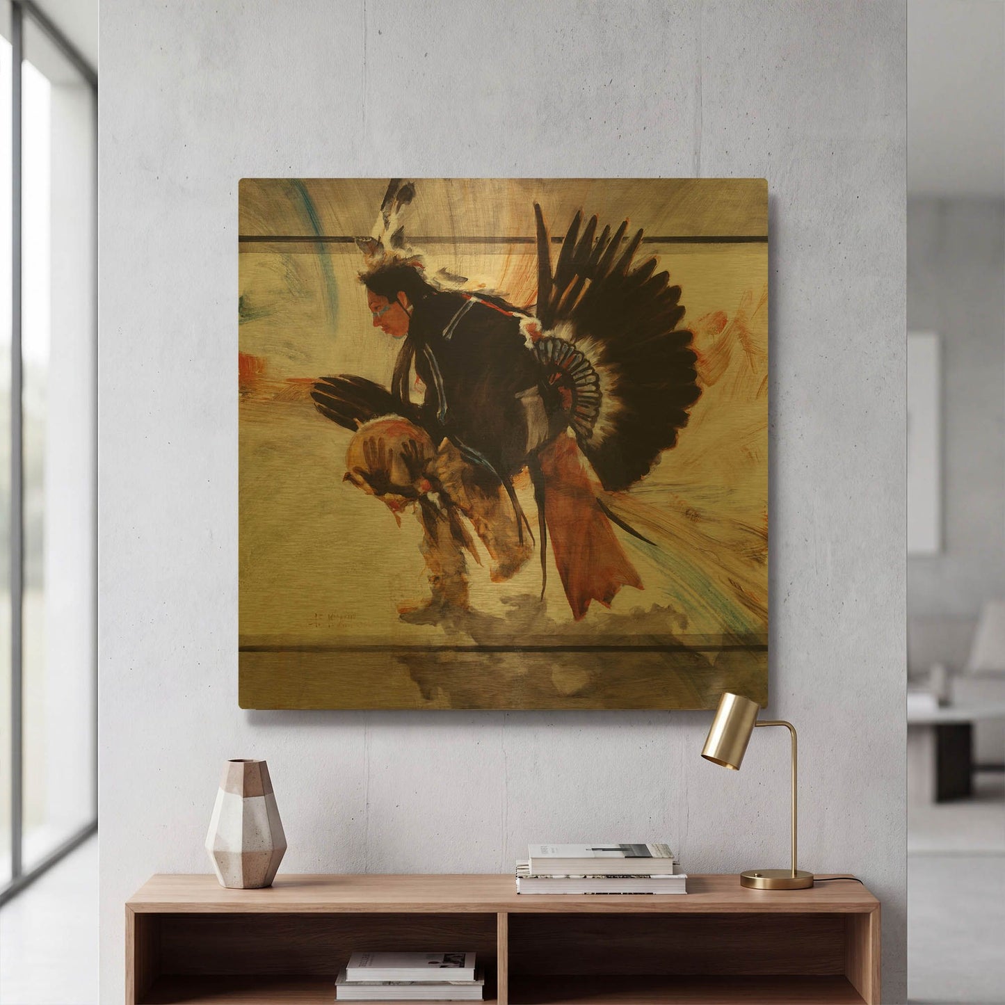 'Center' By J. E. Knauf Gold Metal Wall Art