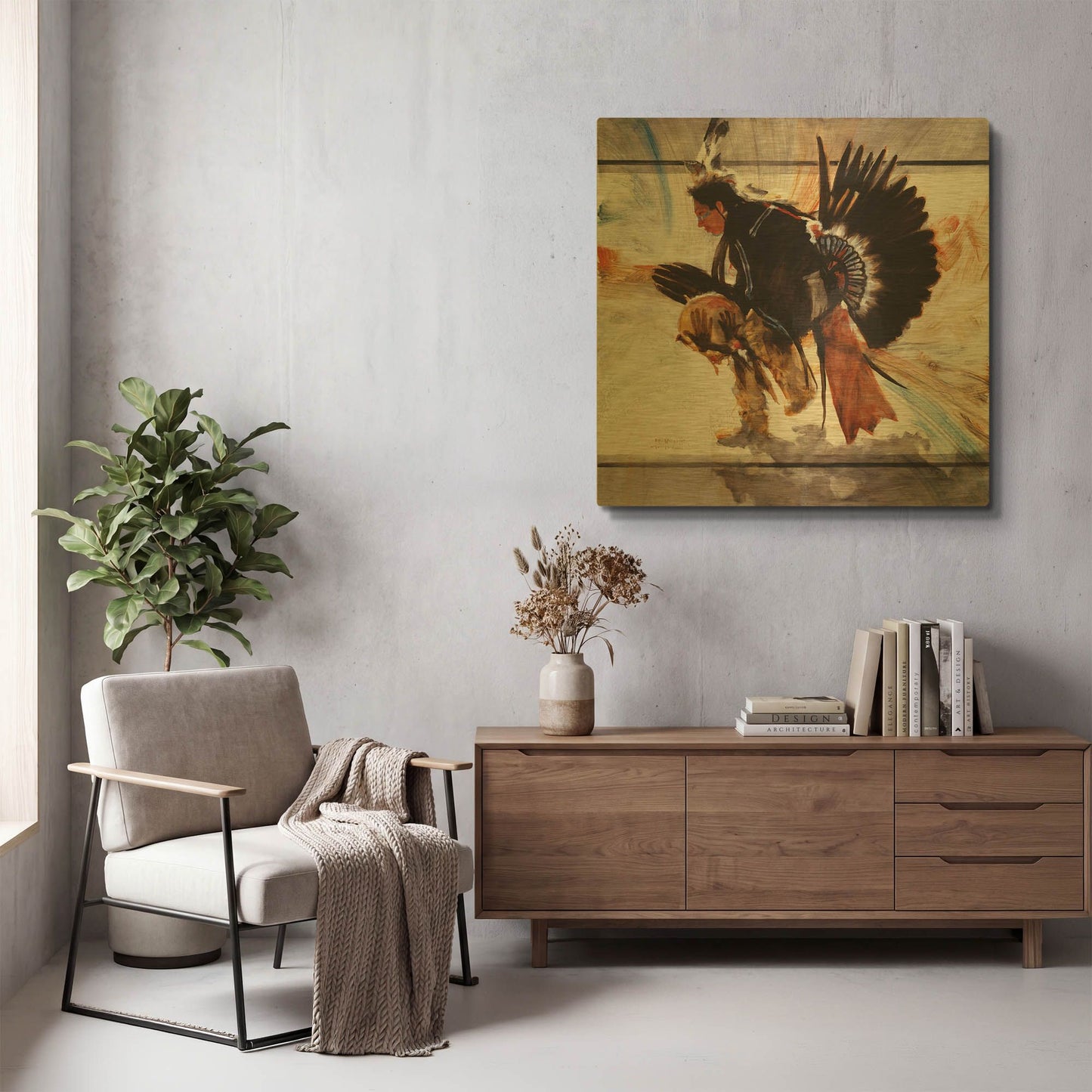 'Center' By J. E. Knauf Gold Metal Wall Art