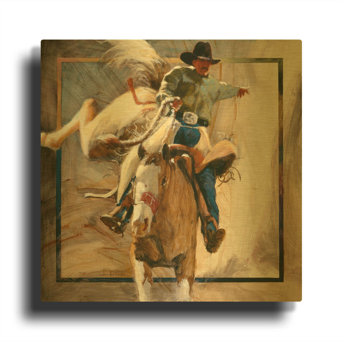 'Center Stage' By J. E. Knauf Gold Metal Wall Art