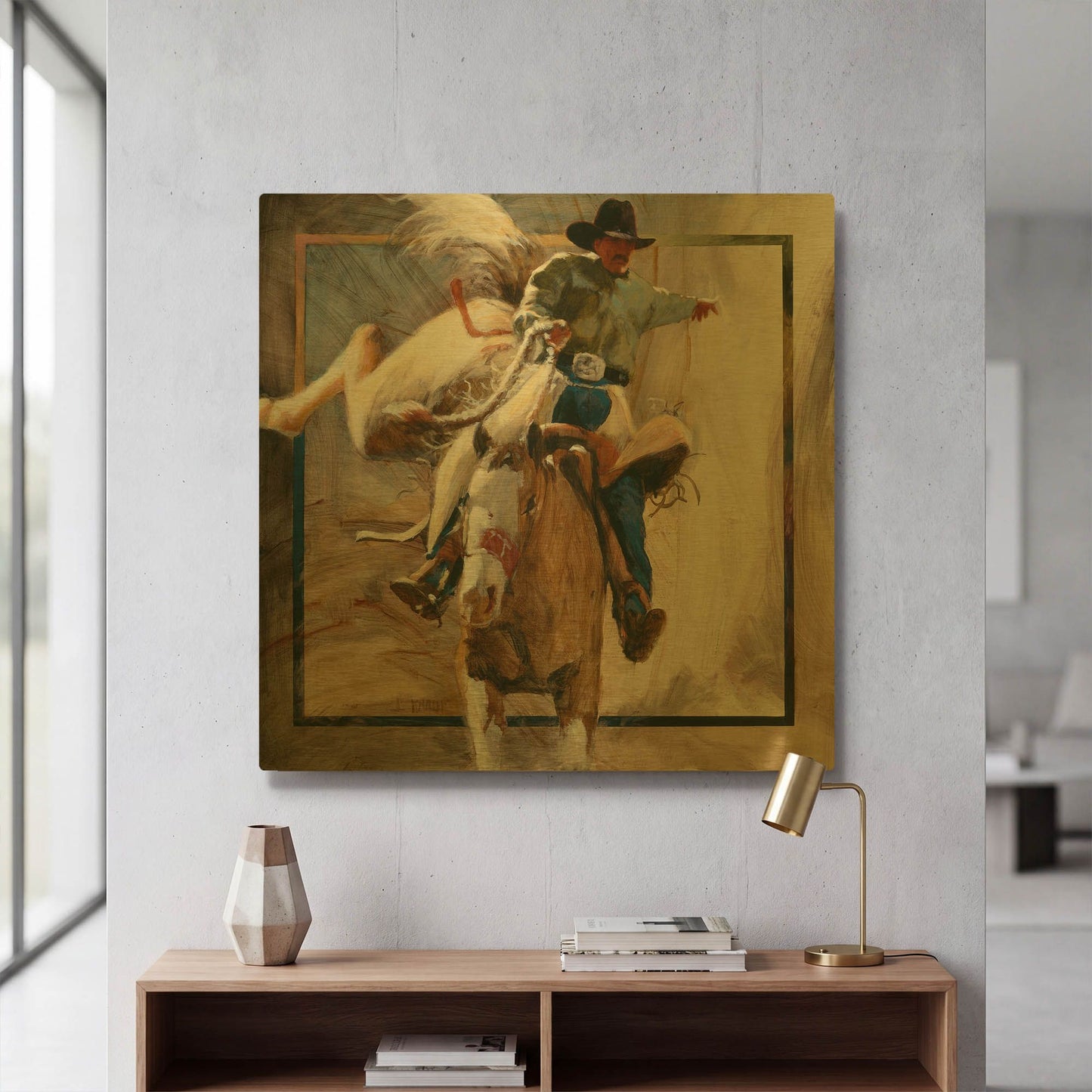 'Center Stage' By J. E. Knauf Gold Metal Wall Art